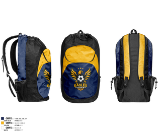 Gear Bag, Eagles SC, Men's Soccer, Teamtime, Team time, sublimation, custom sports apparel, team uniforms, spirit wear, spiritwear, sports uniforms, custom shirts, team store, custom team store, fundraiser sports, apparel fundraiser