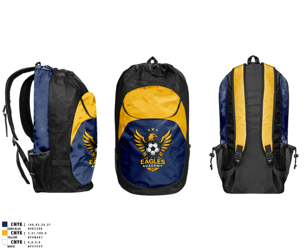 Gear Bag, Eagles SC, Men's Soccer, Teamtime, Team time, sublimation, custom sports apparel, team uniforms, spirit wear, spiritwear, sports uniforms, custom shirts, team store, custom team store, fundraiser sports, apparel fundraiser