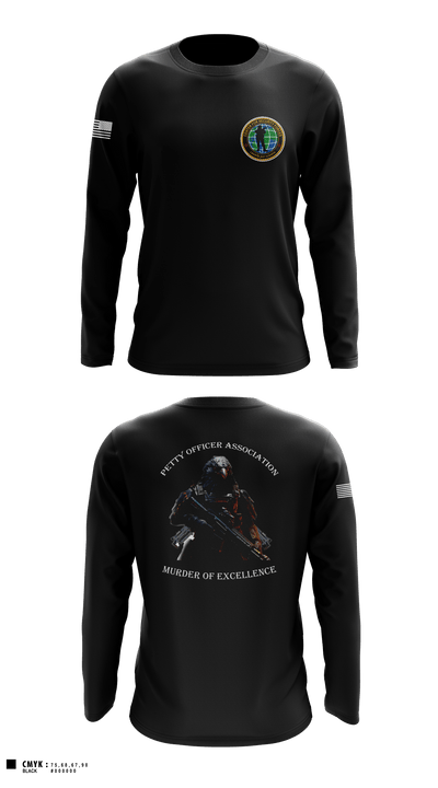 Center for Security Forces Detachment Chesapeake 88189039 Long Sleeve Performance Shirt - 1