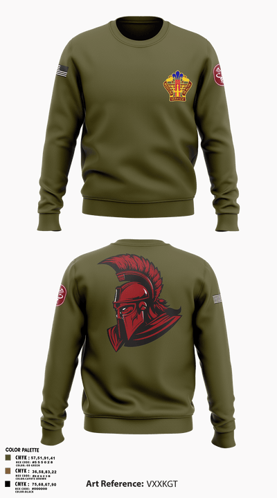 Kenner Army Health Clinic 77070942 Crew Neck Sweatshirt - 1