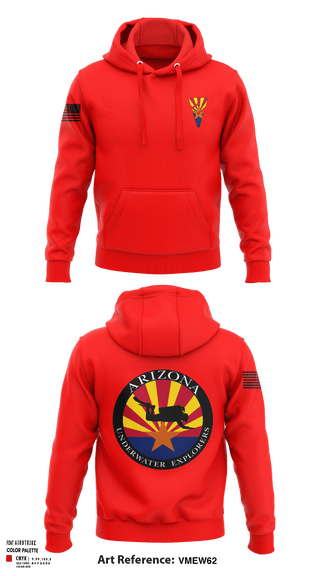 Hoodie, Arizona Underwater Explorers, Police, Teamtime, Team time, sublimation, custom sports apparel, team uniforms, spirit wear, spiritwear, sports uniforms, custom shirts, team store, custom team store, fundraiser sports, apparel fundraiser