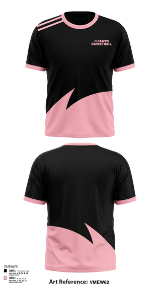 Short Sleeve Performance Shirt, C hawks, Men's Basketball, Teamtime, Team time, sublimation, custom sports apparel, team uniforms, spirit wear, spiritwear, sports uniforms, custom shirts, team store, custom team store, fundraiser sports, apparel fundraiser