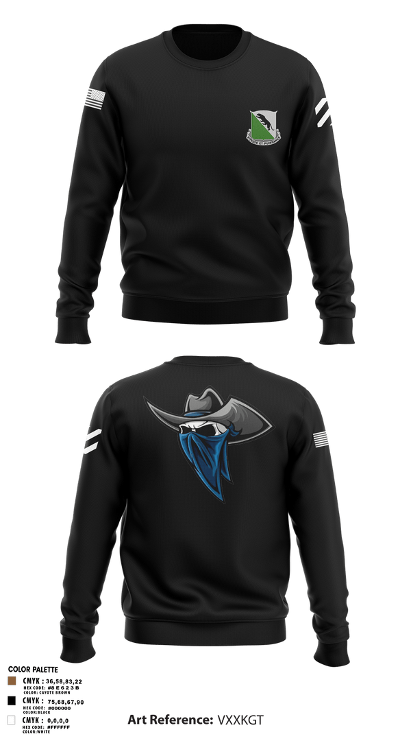 Crew Neck Sweatshirt, A-Co 2-69AR, Army, Teamtime, Team time, sublimation, custom sports apparel, team uniforms, spirit wear, spiritwear, sports uniforms, custom shirts, team store, custom team store, fundraiser sports, apparel fundraiser