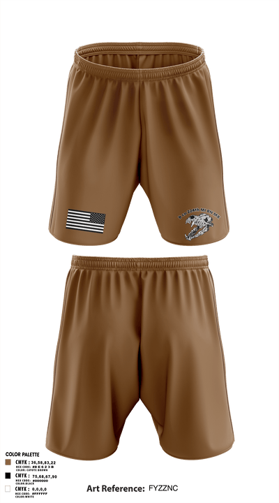 B co 224th MI BN MX 64334145 Athletic Shorts With Pockets - 1