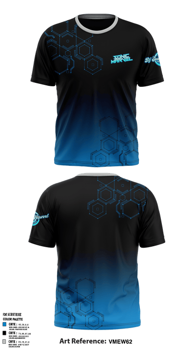 DJ Sonic Marvel 49392469 Short Sleeve Performance Shirt - 6