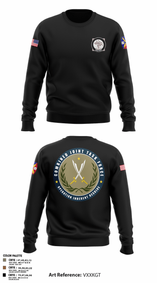 Crew Neck Sweatshirt, 65th FAB, Army, Teamtime, Team time, sublimation, custom sports apparel, team uniforms, spirit wear, spiritwear, sports uniforms, custom shirts, team store, custom team store, fundraiser sports, apparel fundraiser