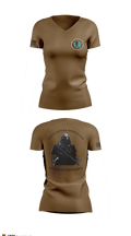 Center for Security Forces Detachment Chesapeake 88189039 Women's Short Sleeve V-neck Shirt - 2