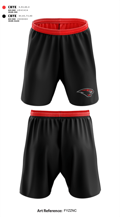 Foothill Jr Cougars Football and Cheer  Athletic Shorts With Pockets - 1