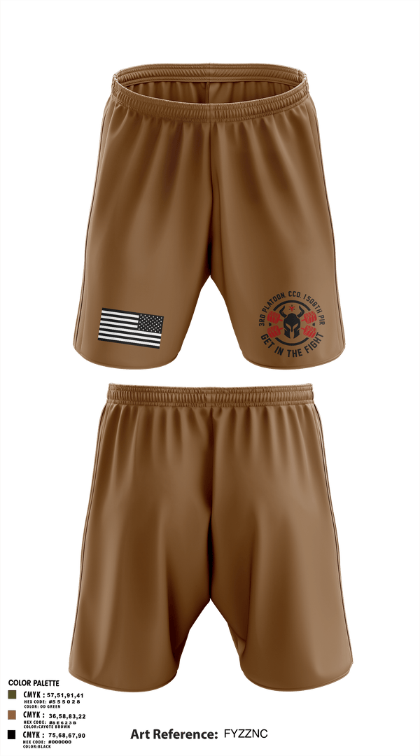 Athletic Shorts With Pockets, 3rd Platoon, CCo, 1-508th PIR, , Teamtime, Team time, sublimation, custom sports apparel, team uniforms, spirit wear, spiritwear, sports uniforms, custom shirts, team store, custom team store, fundraiser sports, apparel fundraiser