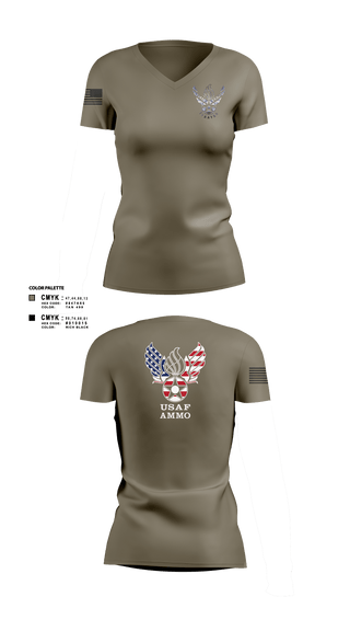 Women's Short Sleeve Vneck Shirt, 7th Munitions Sq, Air Force, Teamtime, Team time, sublimation, custom sports apparel, team uniforms, spirit wear, spiritwear, sports uniforms, custom shirts, team store, custom team store, fundraiser sports, apparel fundraiser
