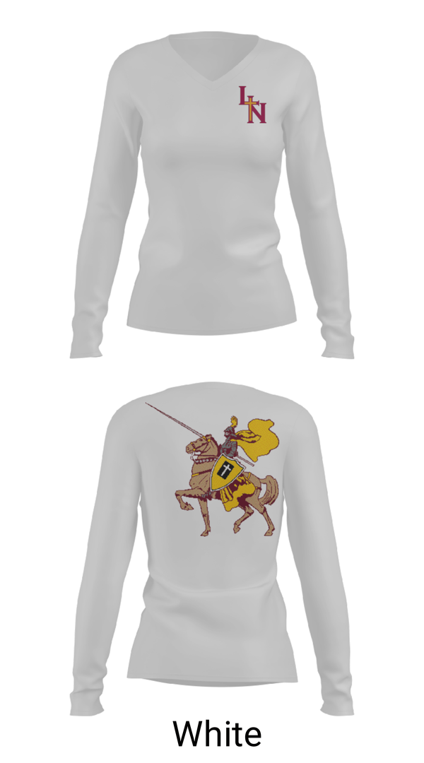 Women's Long Sleeve Vneck Shirt, Lutheran North High School Volleyball, Women's Volleyball, Teamtime, Team time, sublimation, custom sports apparel, team uniforms, spirit wear, spiritwear, sports uniforms, custom shirts, team store, custom team store, fundraiser sports, apparel fundraiser