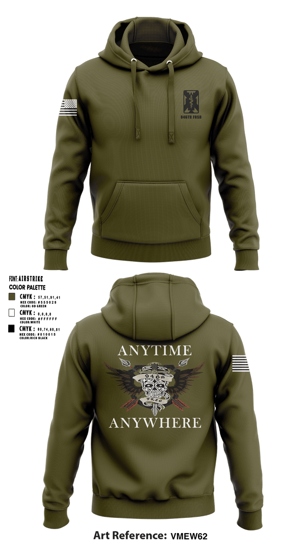 Hoodie, 946th FRSD, Army, Teamtime, Team time, sublimation, custom sports apparel, team uniforms, spirit wear, spiritwear, sports uniforms, custom shirts, team store, custom team store, fundraiser sports, apparel fundraiser