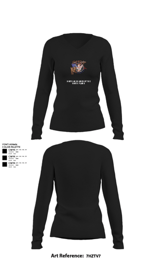Women's Long Sleeve Vneck Shirt, 806 MarinesBoots and Badges of the South Plains, Fire Department, Teamtime, Team time, sublimation, custom sports apparel, team uniforms, spirit wear, spiritwear, sports uniforms, custom shirts, team store, custom team store, fundraiser sports, apparel fundraiser