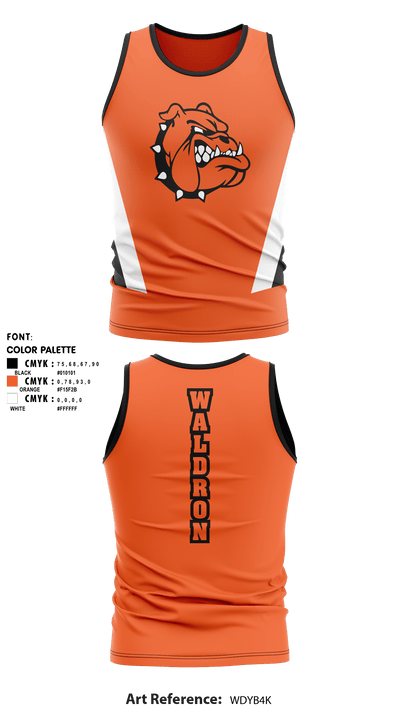 Waldron High School Track 42070501 Tank Top - 12