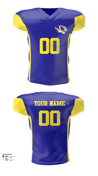 Football Jersey, Tigers, Football, Teamtime, Team time, sublimation, custom sports apparel, team uniforms, spirit wear, spiritwear, sports uniforms, custom shirts, team store, custom team store, fundraiser sports, apparel fundraiser