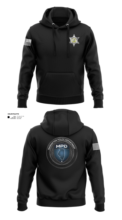 Manhattan Police Department 25505954 Hoodie - 140