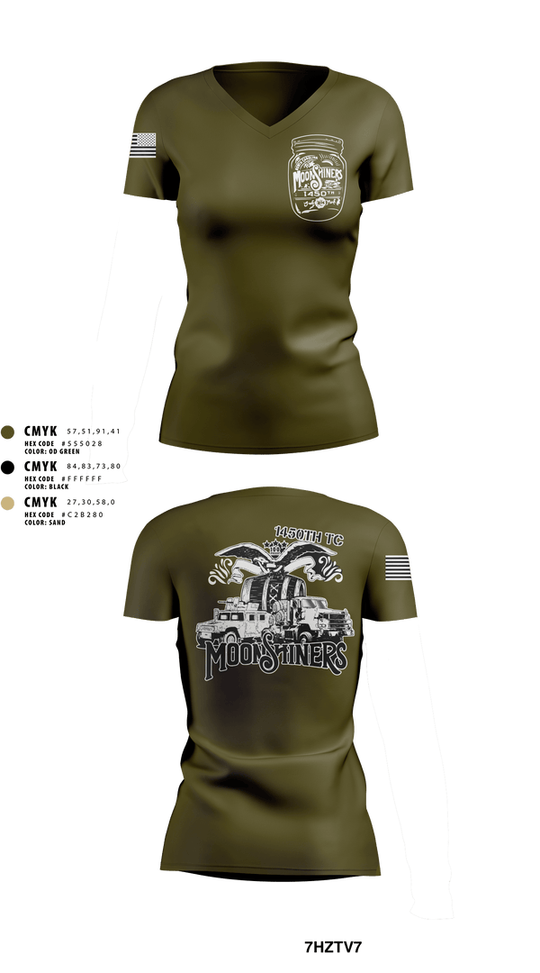Women's Short Sleeve Vneck Shirt, 1450th TC, Army, Teamtime, Team time, sublimation, custom sports apparel, team uniforms, spirit wear, spiritwear, sports uniforms, custom shirts, team store, custom team store, fundraiser sports, apparel fundraiser