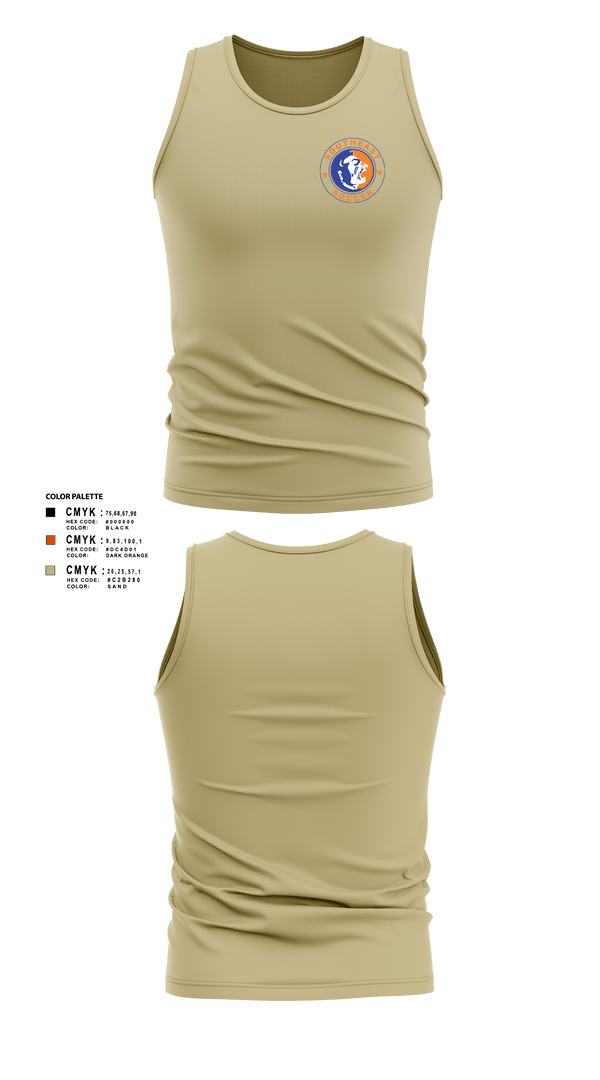 Tank Top, Southeast Soccer, Men's Soccer, Teamtime, Team time, sublimation, custom sports apparel, team uniforms, spirit wear, spiritwear, sports uniforms, custom shirts, team store, custom team store, fundraiser sports, apparel fundraiser