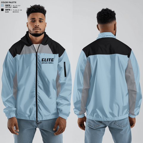 Windbreaker, Elite, Men's Basketball, Teamtime, Team time, sublimation, custom sports apparel, team uniforms, spirit wear, spiritwear, sports uniforms, custom shirts, team store, custom team store, fundraiser sports, apparel fundraiser