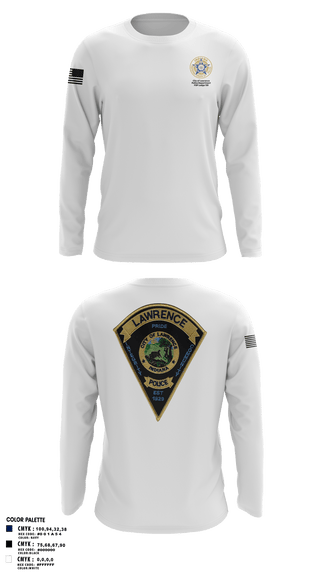 Long Sleeve Performance Polo, Lawrence Police FOP 1599, Police, Teamtime, Team time, sublimation, custom sports apparel, team uniforms, spirit wear, spiritwear, sports uniforms, custom shirts, team store, custom team store, fundraiser sports, apparel fundraiser