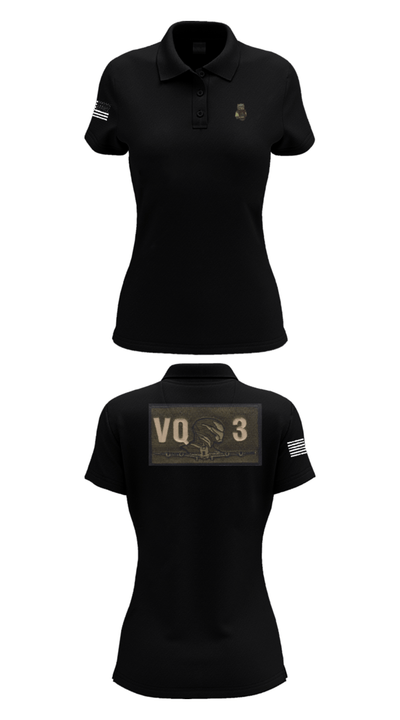 VQ-3 DET TRVS 52792969 Women's Short Sleeve Performance Polo  - 33