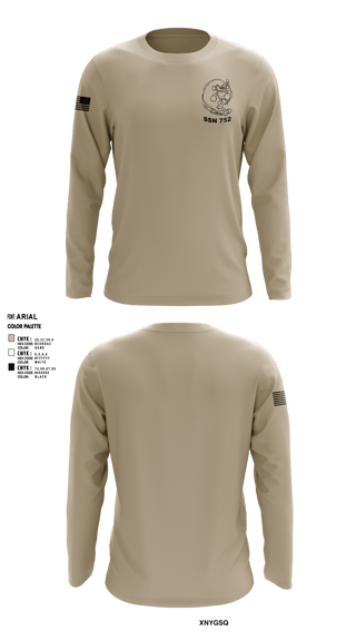 Long Sleeve Performance Shirt, USS PASADENA, Navy, Teamtime, Team time, sublimation, custom sports apparel, team uniforms, spirit wear, spiritwear, sports uniforms, custom shirts, team store, custom team store, fundraiser sports, apparel fundraiser