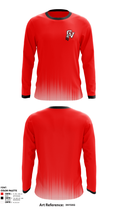 Big Reds 21952547 Long Sleeve Performance Shirt - 1