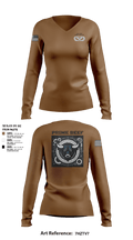 106 CES 5778976 Women's Long Sleeve V-neck Shirt - 2