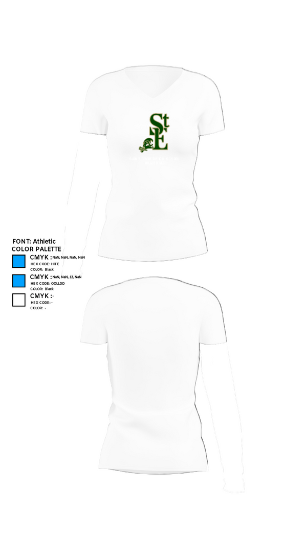 Women's Short Sleeve Vneck Shirt, Saint Edward High School Volleyball, Women's Volleyball, Teamtime, Team time, sublimation, custom sports apparel, team uniforms, spirit wear, spiritwear, sports uniforms, custom shirts, team store, custom team store, fundraiser sports, apparel fundraiser