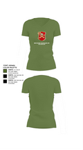 Bravo Battery, 6th Battalion, 10th Field Artillery 85654771 Women's Short Sleeve V-neck Shirt - 44