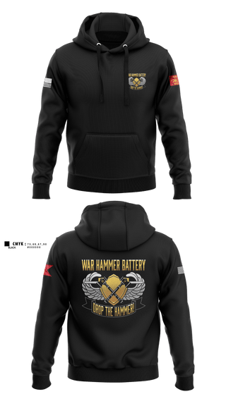 Hoodie, HHB 2-44 ADAR, Army, Teamtime, Team time, sublimation, custom sports apparel, team uniforms, spirit wear, spiritwear, sports uniforms, custom shirts, team store, custom team store, fundraiser sports, apparel fundraiser