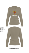 3/7 India Co. Wpns Plt 50459074 Women's Long Sleeve V-neck Shirt - 62
