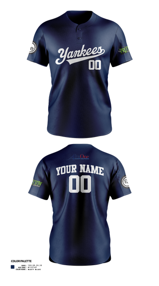 IWV Youth Baseball 93154147 Two Button Softball Jersey - 110