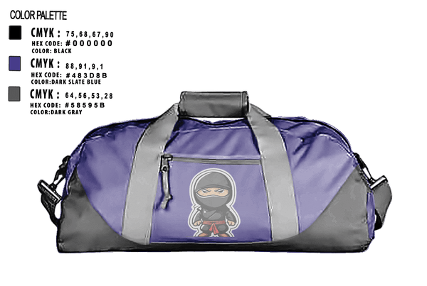 Duffle Bag, Ninjas, Football, Teamtime, Team time, sublimation, custom sports apparel, team uniforms, spirit wear, spiritwear, sports uniforms, custom shirts, team store, custom team store, fundraiser sports, apparel fundraiser