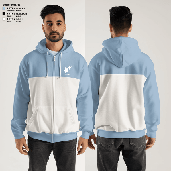 Zip Hoodie, Starz, Men's Basketball, Teamtime, Team time, sublimation, custom sports apparel, team uniforms, spirit wear, spiritwear, sports uniforms, custom shirts, team store, custom team store, fundraiser sports, apparel fundraiser