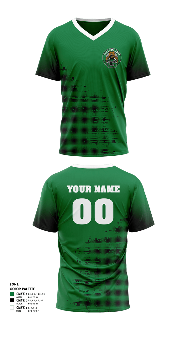 Mens Soccer Jersey, Grizzlies, Women's Soccer, Teamtime, Team time, sublimation, custom sports apparel, team uniforms, spirit wear, spiritwear, sports uniforms, custom shirts, team store, custom team store, fundraiser sports, apparel fundraiser