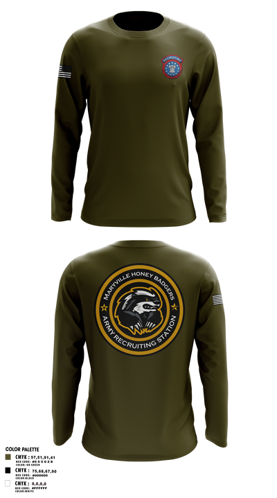 Maryville Honeybadger 60960842 Long Sleeve Performance Shirt 1