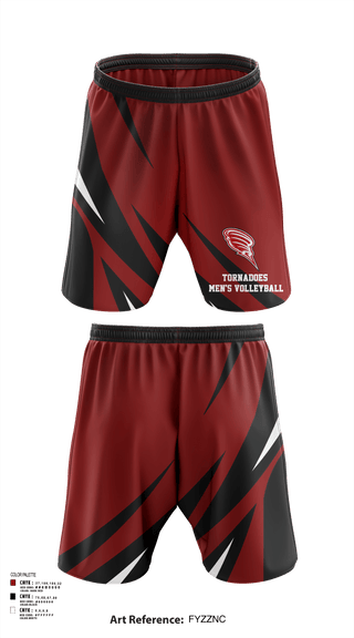Athletic Shorts With Pockets, Tornadoes, Men's Volleyball, Teamtime, Team time, sublimation, custom sports apparel, team uniforms, spirit wear, spiritwear, sports uniforms, custom shirts, team store, custom team store, fundraiser sports, apparel fundraiser