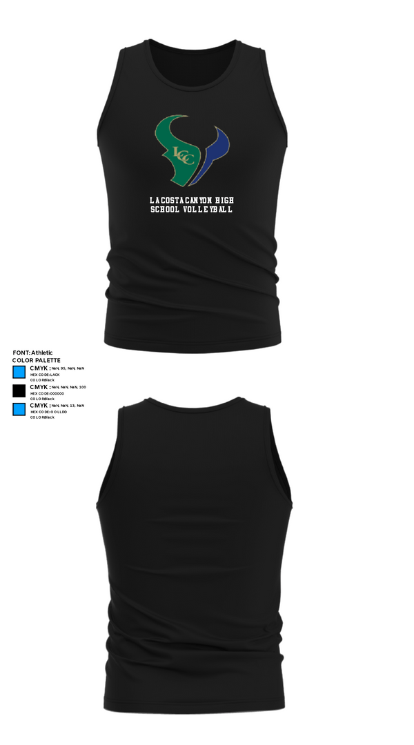 Tank Top, La Costa Canyon High School Volleyball, Women's Volleyball, Teamtime, Team time, sublimation, custom sports apparel, team uniforms, spirit wear, spiritwear, sports uniforms, custom shirts, team store, custom team store, fundraiser sports, apparel fundraiser