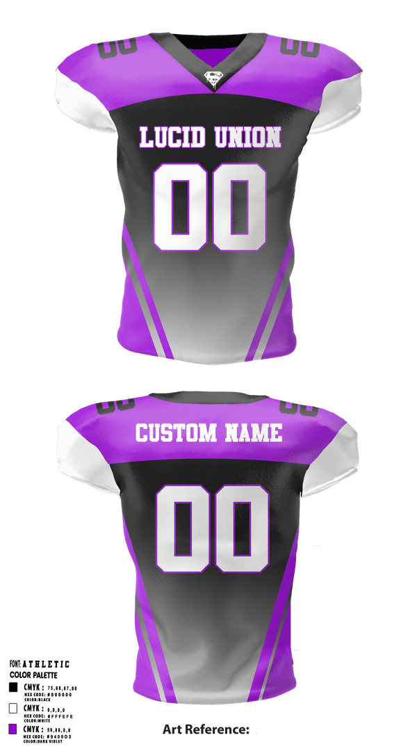 Football Jersey, Lucid union, Football, Teamtime, Team time, sublimation, custom sports apparel, team uniforms, spirit wear, spiritwear, sports uniforms, custom shirts, team store, custom team store, fundraiser sports, apparel fundraiser