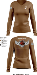 Fox troop 31876072 Women's Long Sleeve V-neck Shirt - 4
