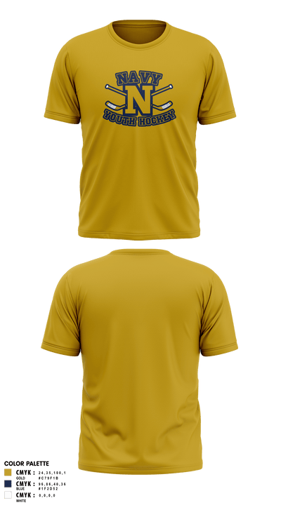 Navy Youth Hockey 69647370 Short Sleeve Performance Shirt - 5