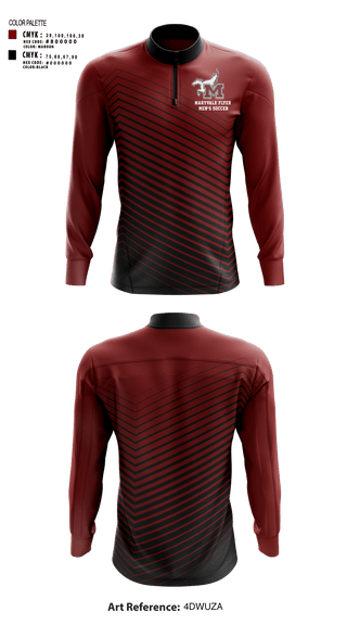 Quarter Zip Jacket, Maryvale flyer, Men's Soccer, Teamtime, Team time, sublimation, custom sports apparel, team uniforms, spirit wear, spiritwear, sports uniforms, custom shirts, team store, custom team store, fundraiser sports, apparel fundraiser