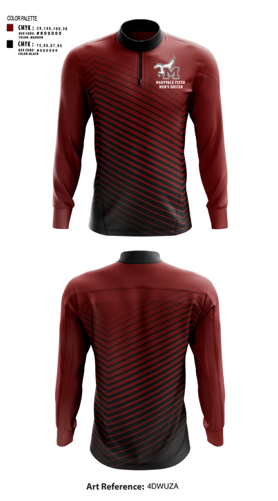 Maryvale flyer 76494799 Quarter Zip Jacket - 1