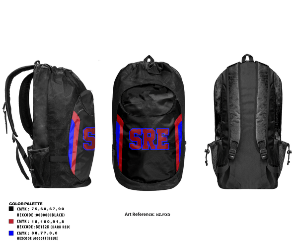 Gear Bag, SRE, Men's Basketball, Teamtime, Team time, sublimation, custom sports apparel, team uniforms, spirit wear, spiritwear, sports uniforms, custom shirts, team store, custom team store, fundraiser sports, apparel fundraiser