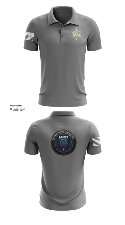 Manhattan Police Department 25505954 Short Sleeve Performance Polo - 141