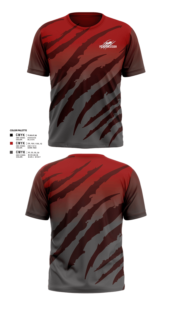 Short Sleeve Performance Shirt, PSLHS Percussion, Men's Soccer, Teamtime, Team time, sublimation, custom sports apparel, team uniforms, spirit wear, spiritwear, sports uniforms, custom shirts, team store, custom team store, fundraiser sports, apparel fundraiser