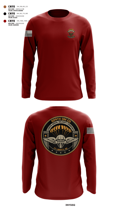824th QM CO (CADC-A) 69842964 Long Sleeve Performance Shirt - 3 (2)