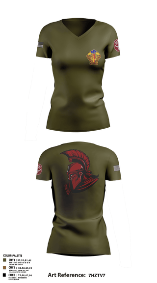 Women's Short Sleeve Vneck Shirt, Kenner Army Health Clinic, , Teamtime, Team time, sublimation, custom sports apparel, team uniforms, spirit wear, spiritwear, sports uniforms, custom shirts, team store, custom team store, fundraiser sports, apparel fundraiser