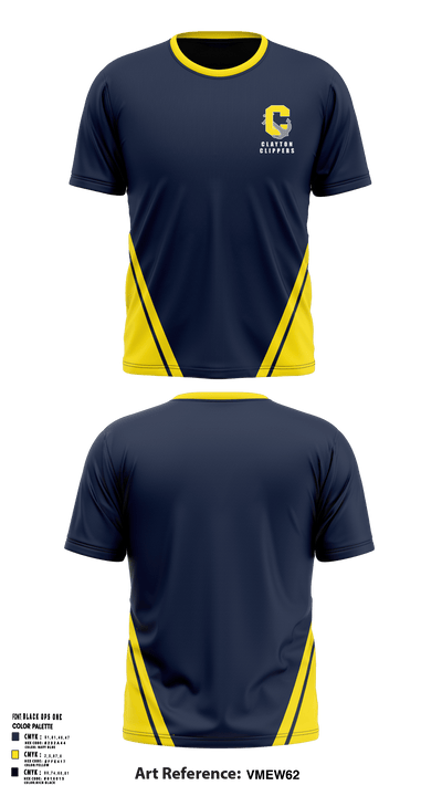 Clayton clippers 34136623 Short Sleeve Performance Shirt - 1